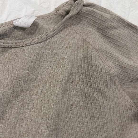 Women's Ribbed top - Taupe - Picture 2 of 2